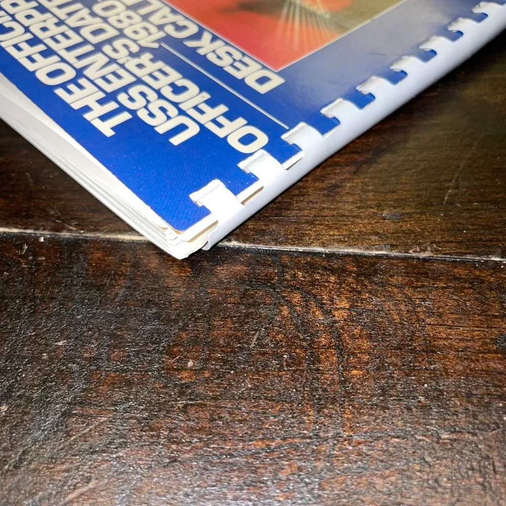 Star Trek Official USS Enterprise Officer's Date Book 1980 Desk Calendar Wallaby